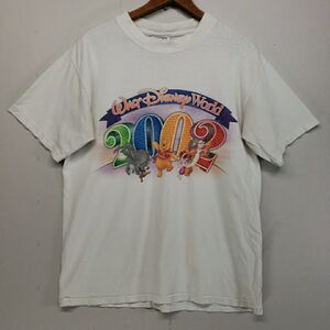 Vintage Walt Disney World T Shirt 2002 Pooh Tigger Piglet Eeyore White Medium